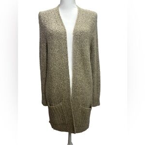 Love Always Tan long sleeve Cardigan Sweater size L